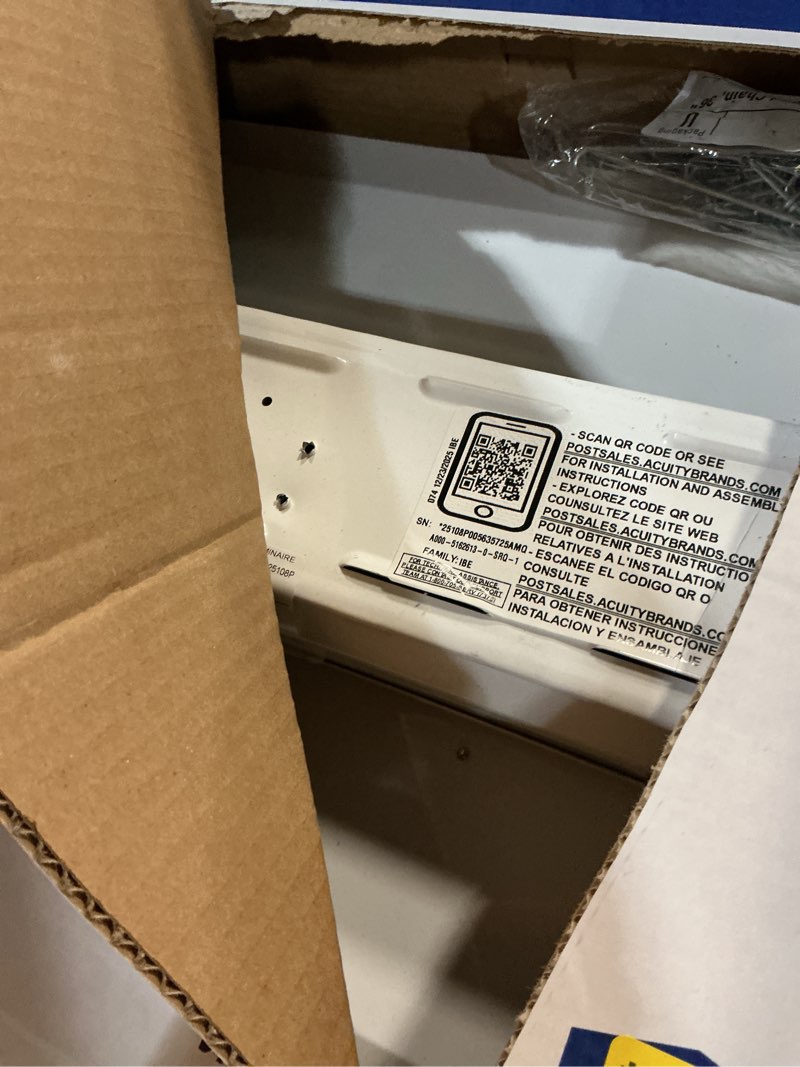 Condition photo showing Good Condition for lithonia lighting i-beam led high bay light, ceiling lighting fixture, 18,000 lumens, 5000k daylight, dimmable led shop lights for warehouse, garage, work light, mvolt 120–277v (ibe 18lm mvolt 50k) 5000k | daylight 18,000 lumens light
