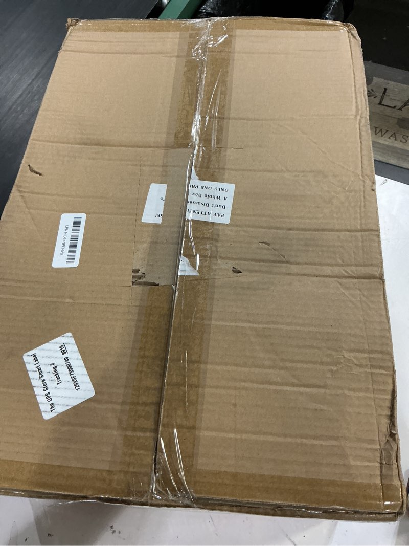 Condition photo showing Good Condition for magnetic side open transparent plastic storage shoe box clear shoe display case sneaker shoe storage box display box shoe container clear closet shelf shoe organizer (black 8pc) black aluminum frame 8pc