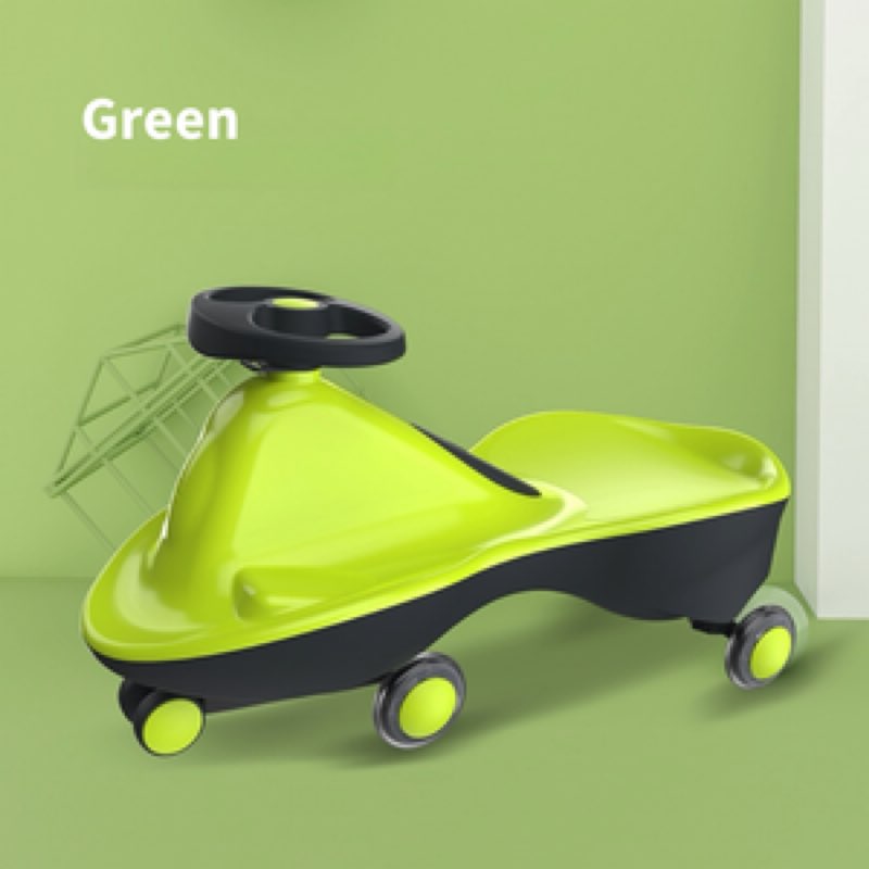 joybay sports series led wheeled swing car ——apple green, come fully assembled!