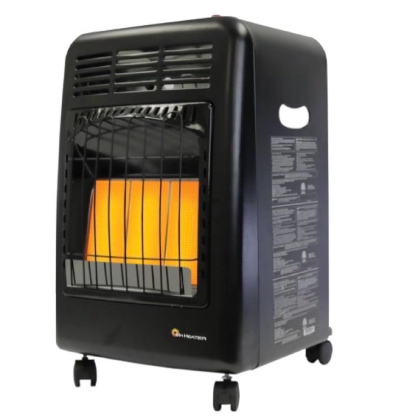 Mr. Heater MH18CH Radiant Cabinet LP Heater,Black
