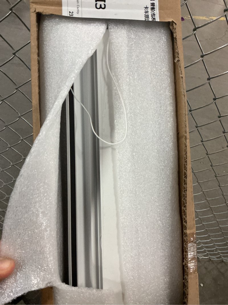 Condition photo showing Good Condition for Paramondo Retractable Door Screen for Single Door, Free Stop Sliding Patio Doors - Durable White Aluminium Frames with Fiberglass Mesh - White, Size 34 5/8" Wide x 81 3/8" High White Frame + Black Mesh Overall Width x Height: 34 5/8 x 81 3/8 inch