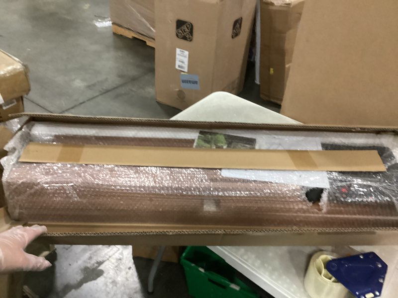 Condition photo showing New/Like New for raised garden bed with legs, 48x24x30'', outdoor wood elevated planter box, thick legs, w/liner 48x24x30in (1 unit) brown