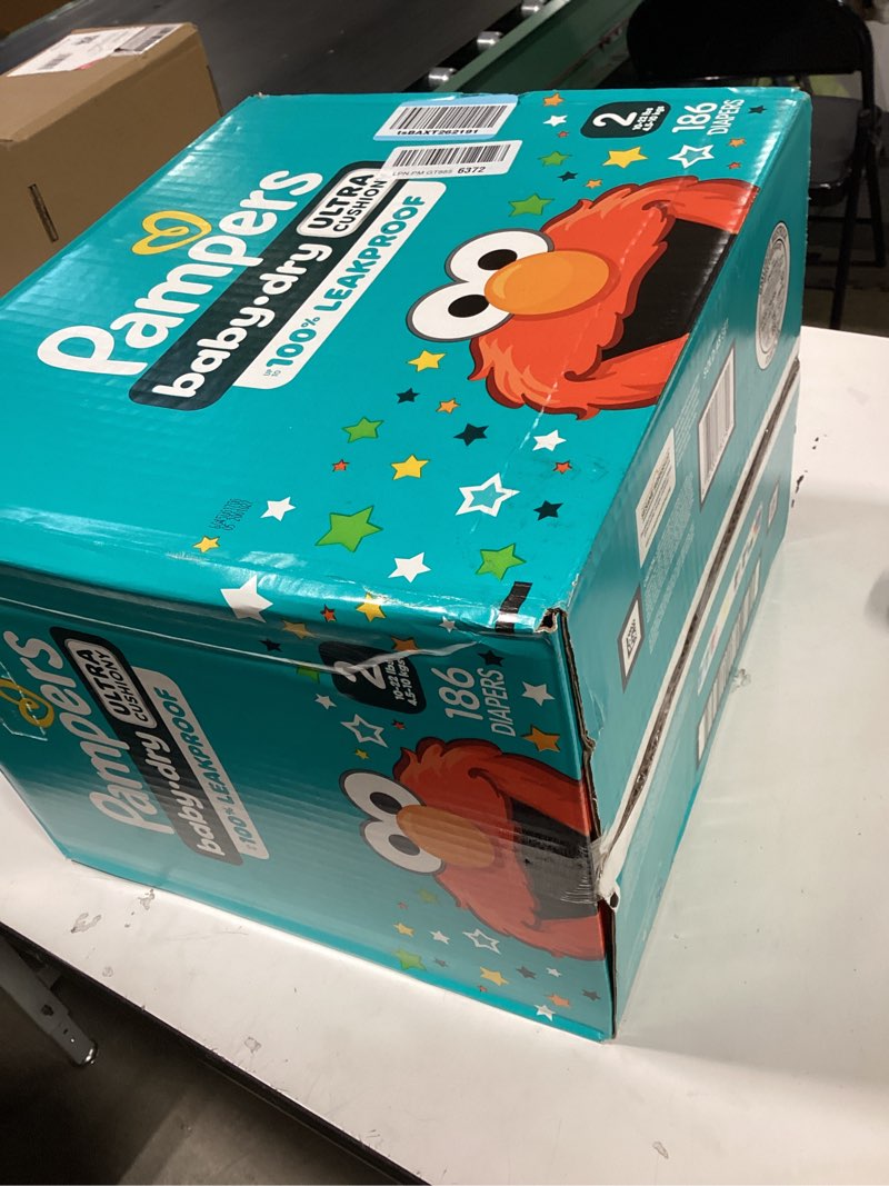 Condition photo showing Good Condition for pampers diapers - baby dry - size 4, 186 count, absorbent disposable infant diaper (packaging may vary) size 4 186