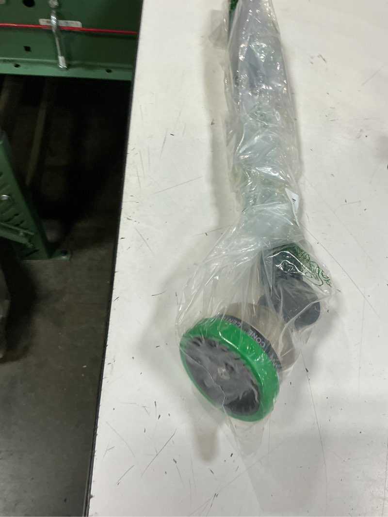 Condition photo showing Good Condition for restmo metal watering wand, heavy duty garden hose wand with 180° swivel ratcheting head, 16-inch hose nozzle sprayer with 7 spray patterns and flow control, ideal to water hanging baskets and shrubs green 16 inch - 180° swivel