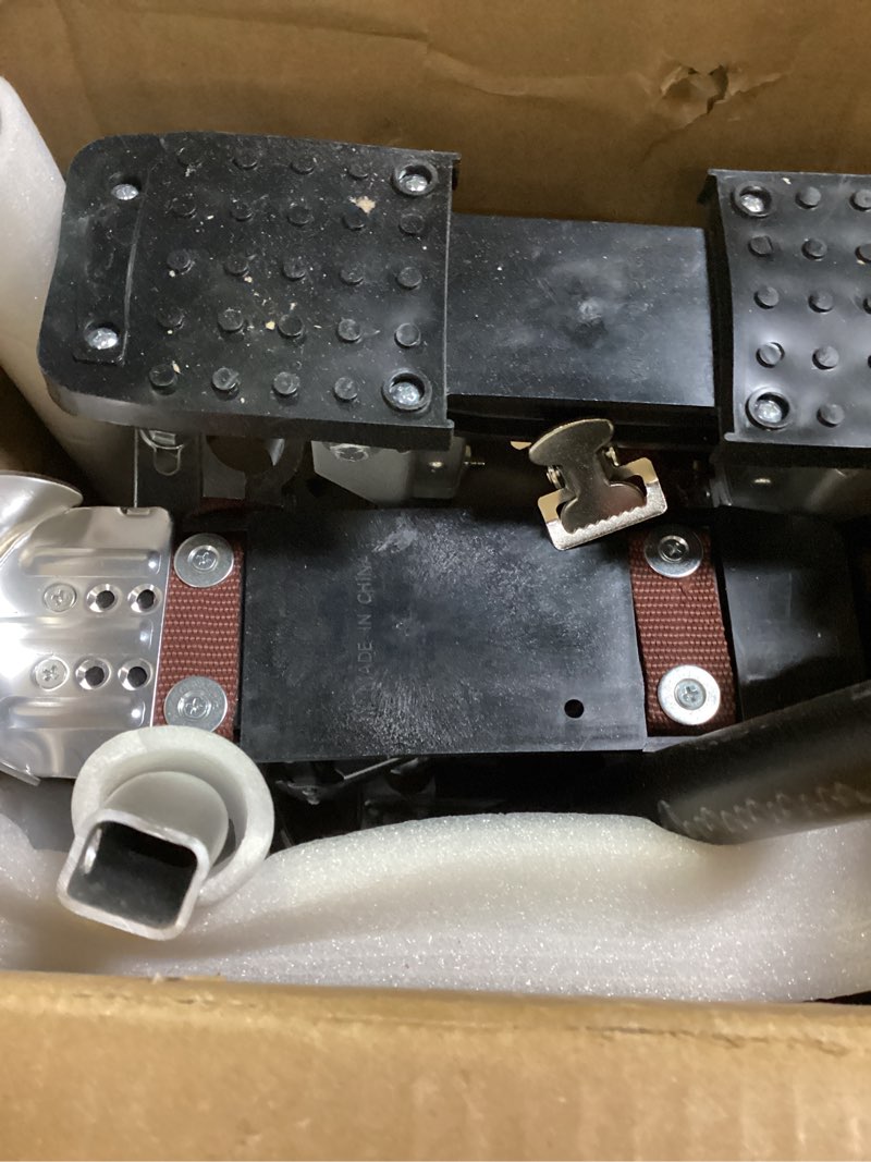 Condition photo showing Good Condition for Black Drywall Stilts 18-30 Inch Height Adjustable Lifts Aluminum Tool for Painting Finishing Pruning Branches Cleaning 18-30" Black