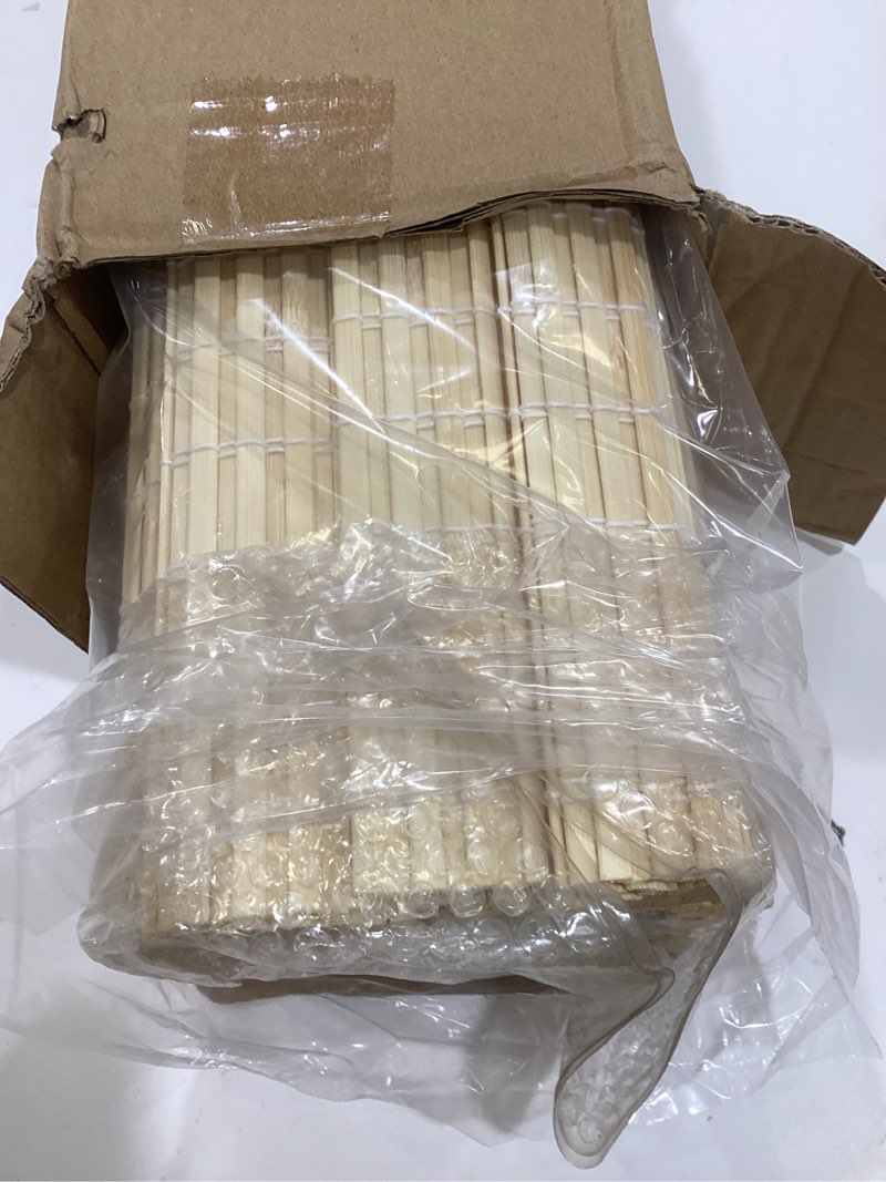Condition photo showing New/Like New for LazBlinds No Tools No Drill Cordless Bamboo Roman Shades, Privacy Window Treatment, Roll Up Bamboo Blinds for Windows 30'' W x 64'' H, Natural Privacy-natural 30" W x 64" H