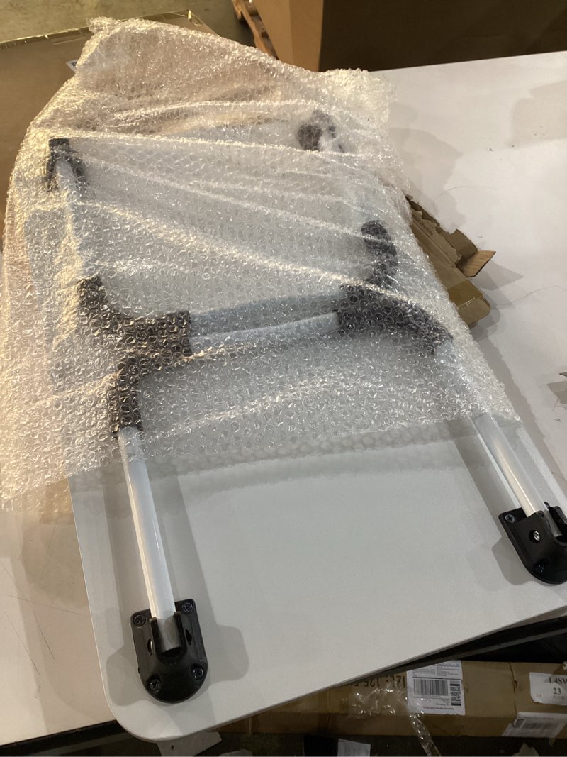 Condition photo showing New/Like New for Ruxury Folding Lap Desk Laptop Stand Bed Desk Table Tray, Breakfast Serving Tray, Portable & Lightweight Mini Table for Sofa Couch Floor - - White White Large