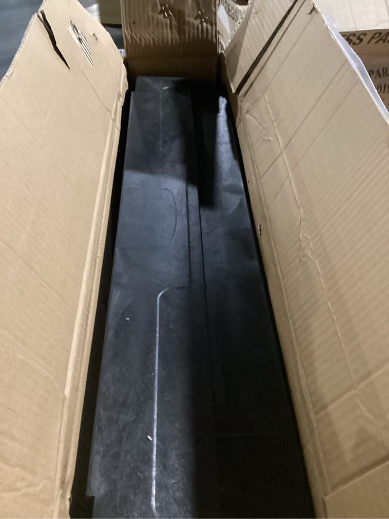 Condition photo showing Good Condition for ELAFROS Heavy Duty Plastic Utility Cart 34 x 17 Inch - Work Cart Tub Storage W/Deep Shelves and Full Swivel Wheels Safely Holds up to 550 lbs - 2 Tier Service Cart for Warehouse,Garage, Cleaning 4 swivel casters Black