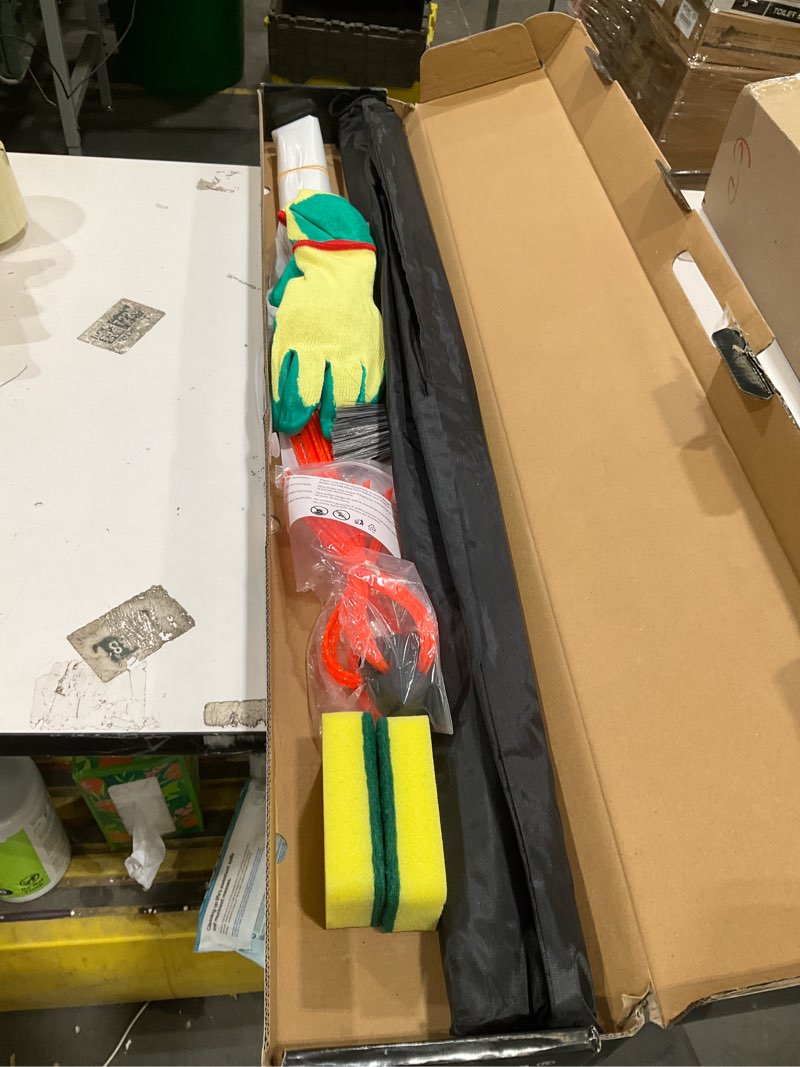 Condition photo showing Good Condition for 26 feet chimney sweep kit, chrome button locking system, chimney cleaning kit, chimney brush, chimney cleaning tool, chimney cleaning system with 8 flexible chimney rods 26 ft