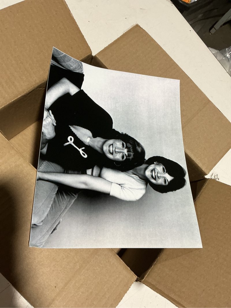 penny marshall and cindy williams posed for laverne & shirley black and white photo print (8 x 10) -