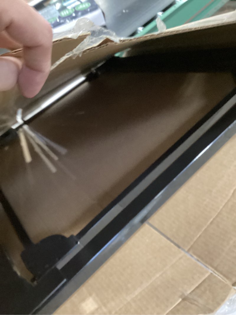 Condition photo showing As Is for Clear Acrylic Baby Gate 29.5-37.8\" Wide Pressure Mount Clear Dog Gate Indoor - No Drill Auto Close, Walk Through Baby Gates for Stair & Doorways & Hallway 29.5\" - 37.8\" (75-96 cm) Acrylic INCOMPLETE 