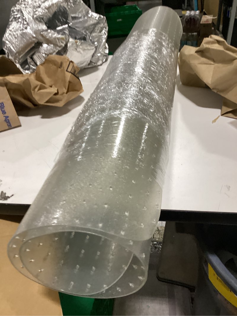 Condition photo showing New/Like New for Office Chair Mat for Hard Floors, 36 x 48 inches, 2mm Thick Clear Chair Mat with 4 Non-Slip Pads - Heavy Duty Floor Protector for Rolling Chairs 36" x 48"