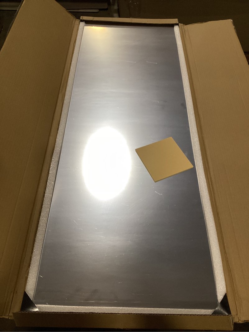 Condition photo showing As Is for 47.25x15.75 Inch Full-Length Mirror,Acrylic Shatterproof Soft Mirror, Non-Glass Wall-Mounted Fitness Mirror for Home, Lightweight Durable Modern Decor for Bedroom/Living Room/Cloakroom