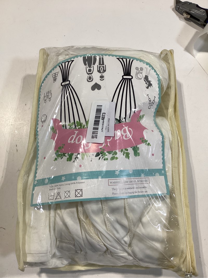 Condition photo showing Good Condition for 20ft x 10ft ivory backdrop curtain for wedding ivory wrinkle free backdrop drapes panels for parties baby shower bridal shower birthday photo photography polyester fabric background decoration 20ftx10ft (w5'xh10', 4 panels) ivory