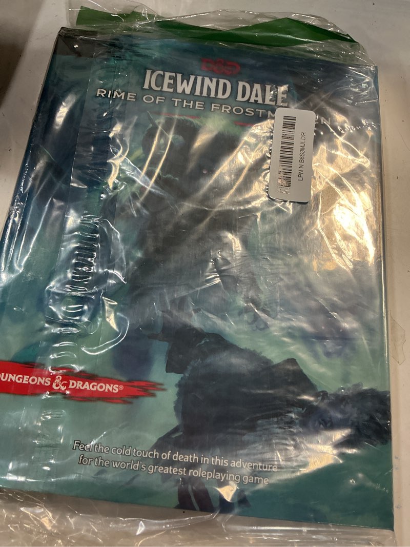 Condition photo showing New/Like New for dungeons & dragons icewind dale: rime of the frostmaiden (d&d adventure book) physical book