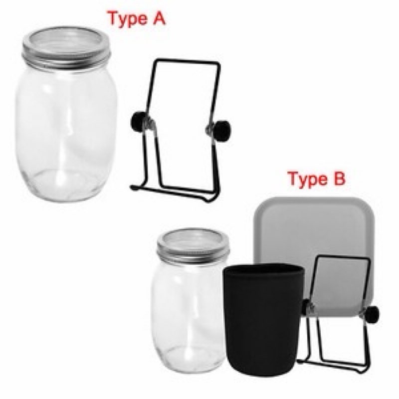 Set of 3/5 Steel Sprouting Stands Foldable+Mason Jars+Screen Strainer Lids/Trays