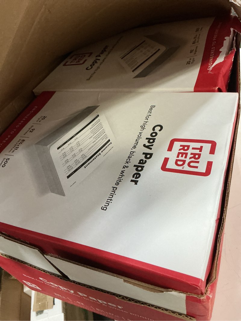 Condition photo showing New/Like New for fax machine carton, letter size, acid free, 92 bright, 20 lb, white, 5000 sheets/case_ab