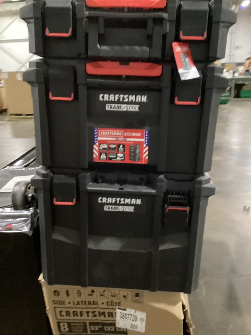 Condition photo showing Good Condition for craftsman tradestack rolling tool box tools not included