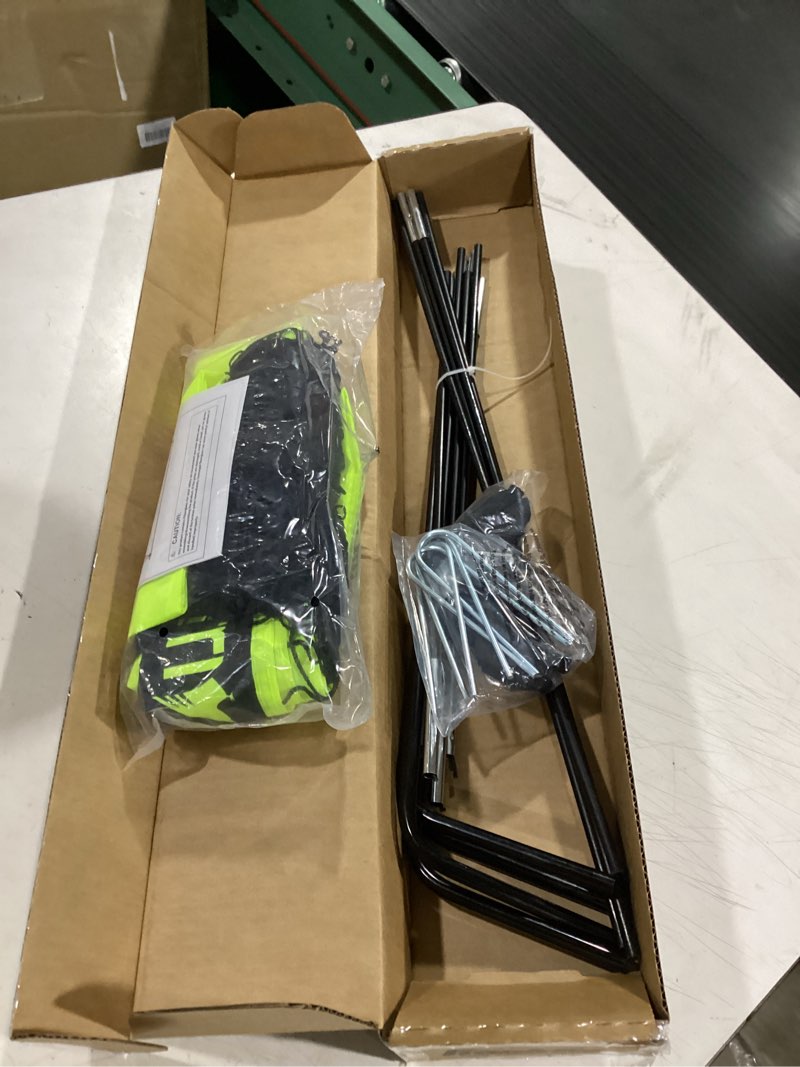Condition photo showing Good Condition for franklin sports blackhawk soccer goal - pop up nets - foldable indoor + outdoor - 4  x 3  - yellow