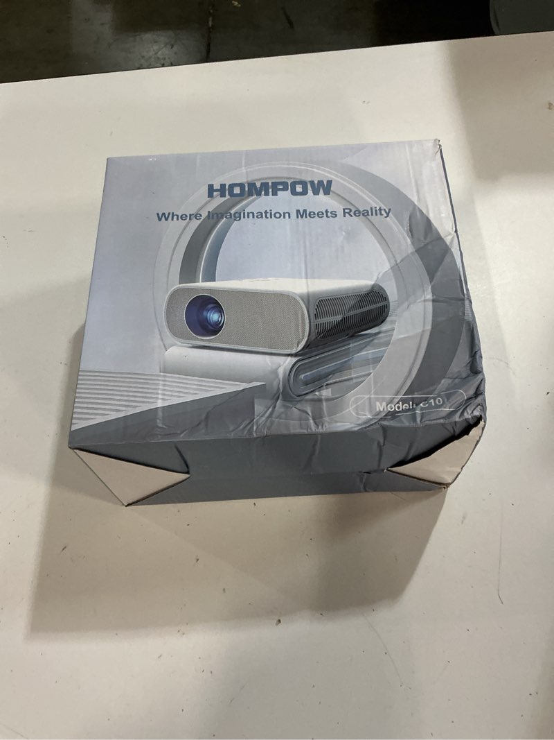 Condition photo showing New/Like New for HOMPOW Projector, Native 1080P Full HD Bluetooth Projector with Speaker, 9500 Lumens Outdoor Portable Movie Mini Projector Compatible with Laptop, Smartphone, TV Stick, Xbox, PS5 No system