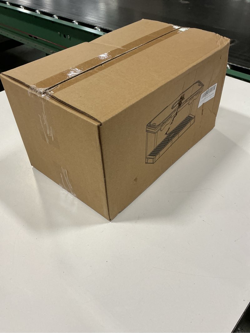 Condition photo showing New/Like New for Large Snackle Box Container, Picnic Basket with Lid and Handle, 8 Big Compartment Clear Organizer Divided Serving Tray for Biscuit, Fruits, Charcuterie - Perfect for Travel, Picnic, Beach & Party 1 Pack (8 Compartments)