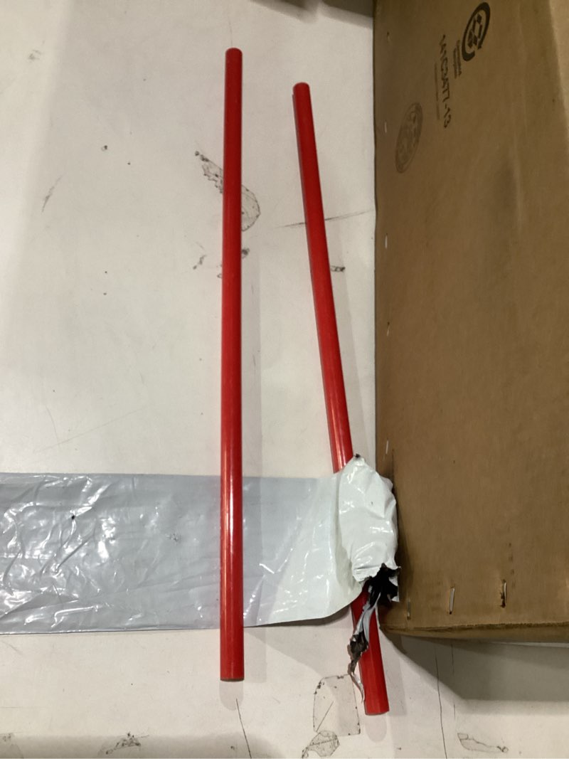 Condition photo showing New/Like New for uxcell 2pcs Plastic Round Rod Dia 20 Inch Length Red (POM) Polyoxymethylene Rods Engineering Plastic Round Bars(15mm)