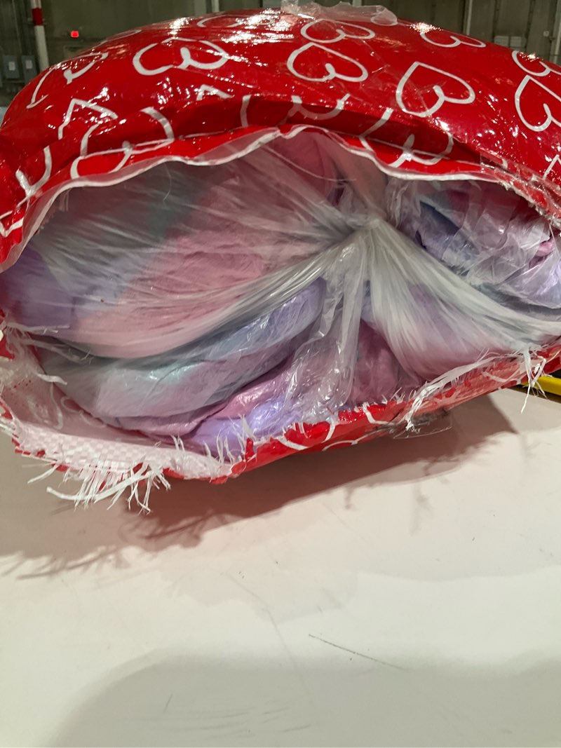 Condition photo showing As Is for Tezituor Big Teddy Bear,52'' Giant Stuffed Animal Plush,Rainbow Purple Soft Plush Toys Gifts for Valentine, Christmas, Birthday Rainbow Purple Large (52 in)