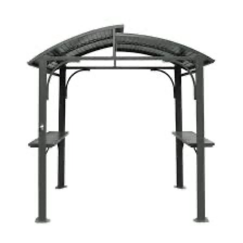 Galvanized Metal Gazebo Domi Louvered Roof 
