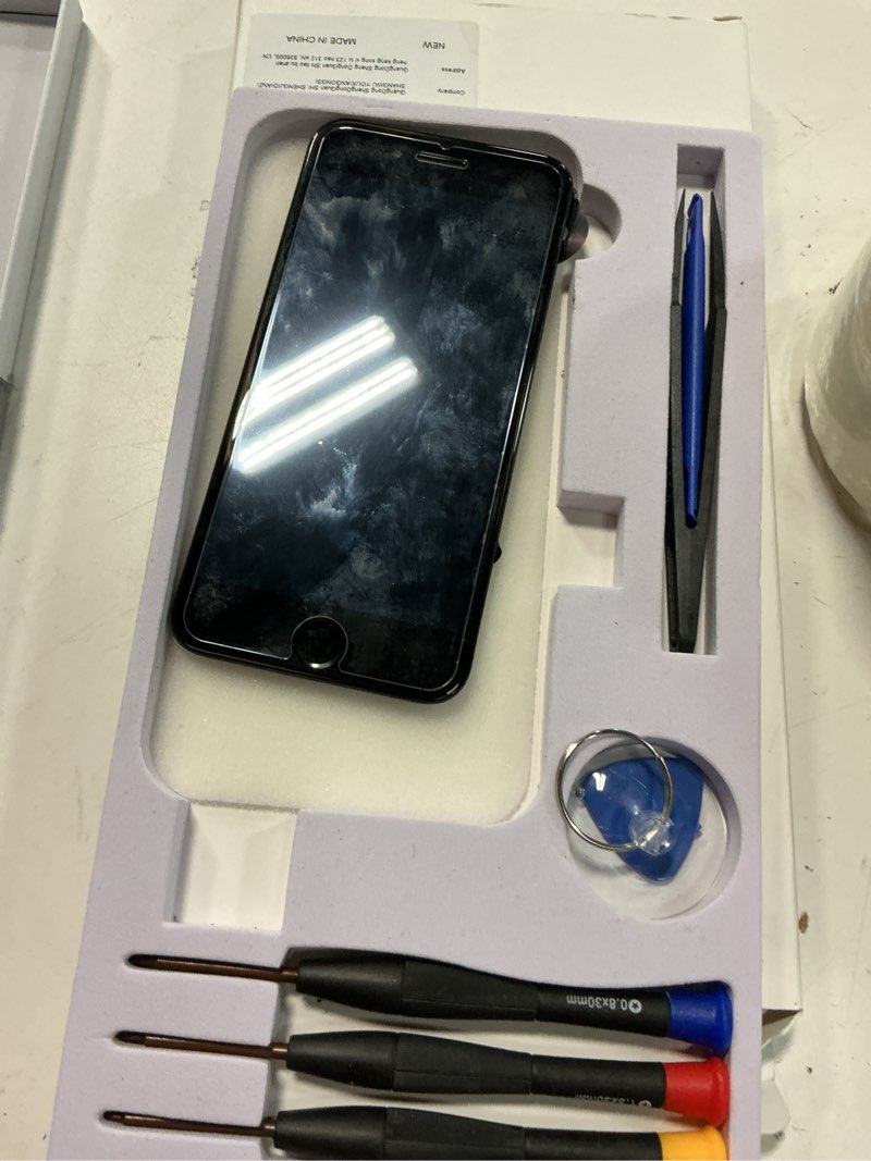 Condition photo showing Good Condition for for iphone 8 screen replacement 4.7" black with home button lcd display for iphone se 2nd 2020 digitizer 3d touch assembly repair kit front camera speaker sensor fix tools a1863 a1905 a1906