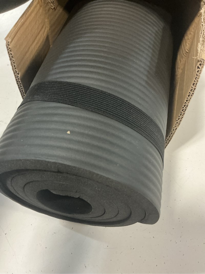 Condition photo showing Good Condition for cap barbell 1/2-inch high density exercise yoga mat with strap | multiple options black yoga mat