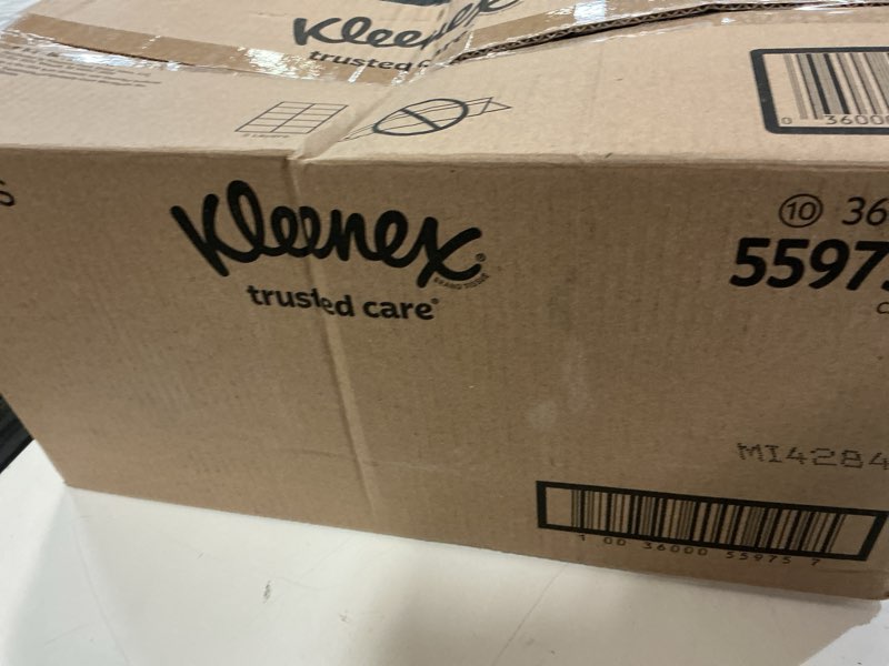 Condition photo showing New/Like New for kleenex trusted care facial tissue - 8pk/200ct