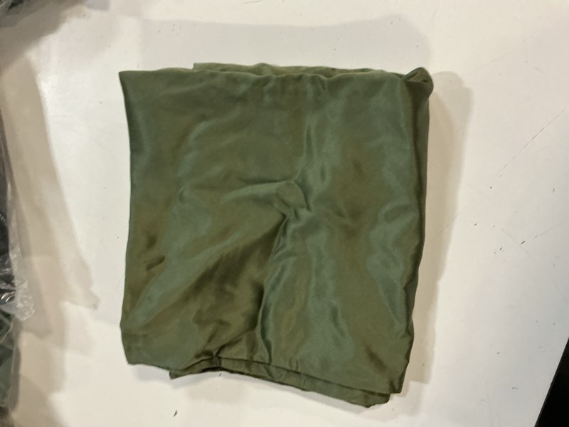 Condition photo showing Good Condition for 100% mulberry silk pillowcase, king, dusty olive