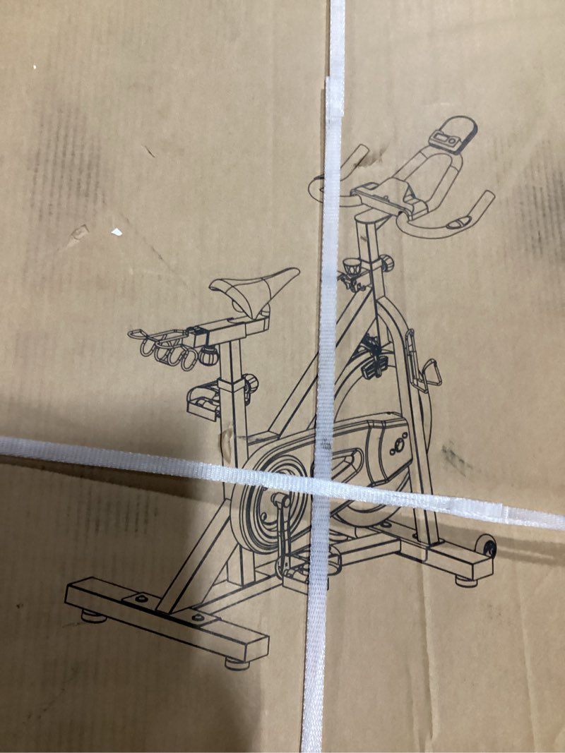 Condition photo showing As Is for Sunny Health & Fitness Pro Cycling Stationary Bike, 40 LB Flywheel & 4-Way Adjustable Seat for Home Exercise & Indoor Cycle/Cardio Workout, Optional Free SunnyFit App Bluetooth Connection