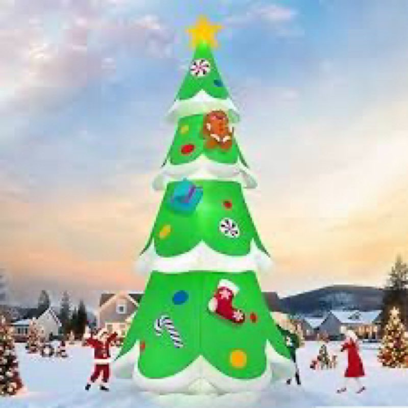 20FT Christmas Tree Inflatable with LED Light, Kalolary Giant Christmas Yard Inflatables Outdoor Xma