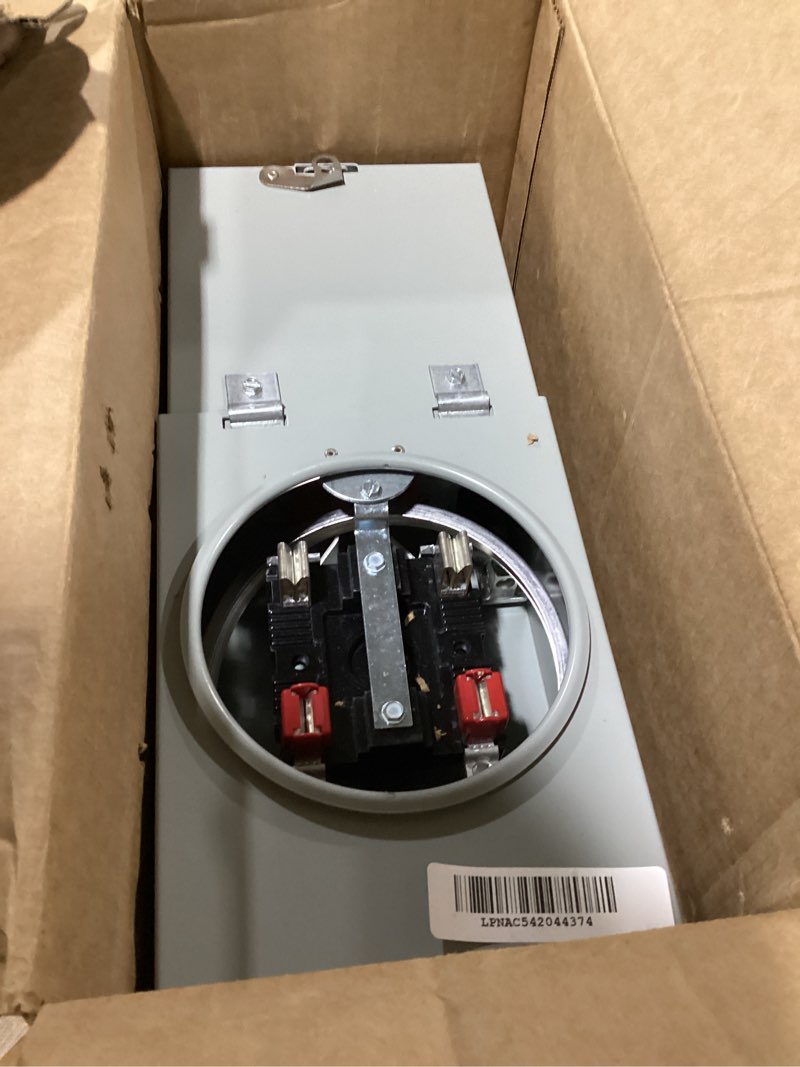 Condition photo showing As Is for Siemens MM0202ML1100S 100-Amp Meter Main, Main Breaker Not Included