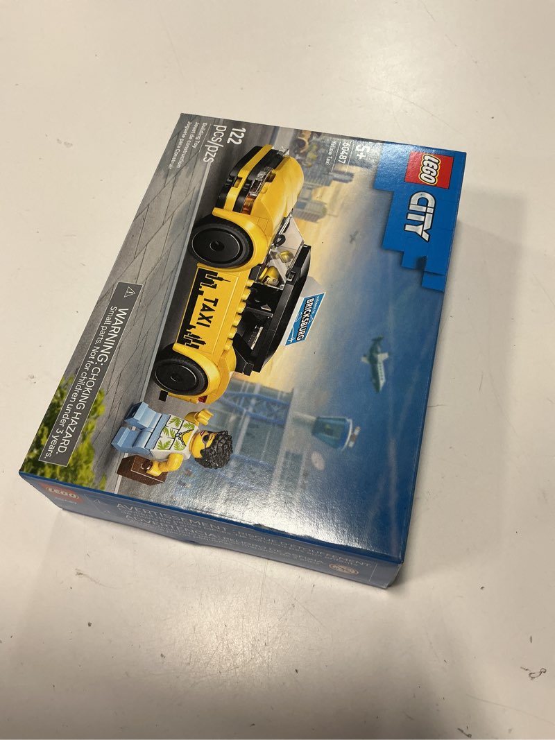 Condition photo showing New/Like New for lego city yellow taxi car building toy 60487