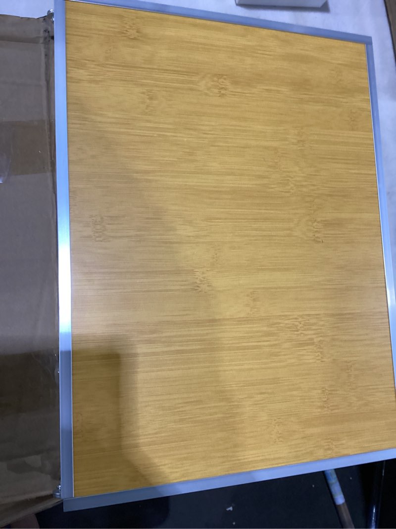 Condition photo showing Good Condition for small camping table 3ft folding picnic table foldable low camp table portable short aluminum outdoor short floor beach bbq yellow 35.2×15.7 inch yellow 3ft