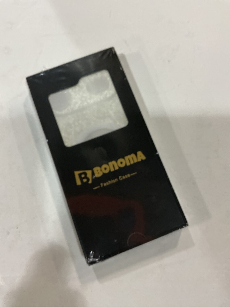 Condition photo showing New/Like New for bonoma for iphone air case 2025 sparkly glitter bling back, magnetic support for magsafe shockproof, crystal and clear high-duty protection for girls women -glitter crystal glitter crystal iphone air