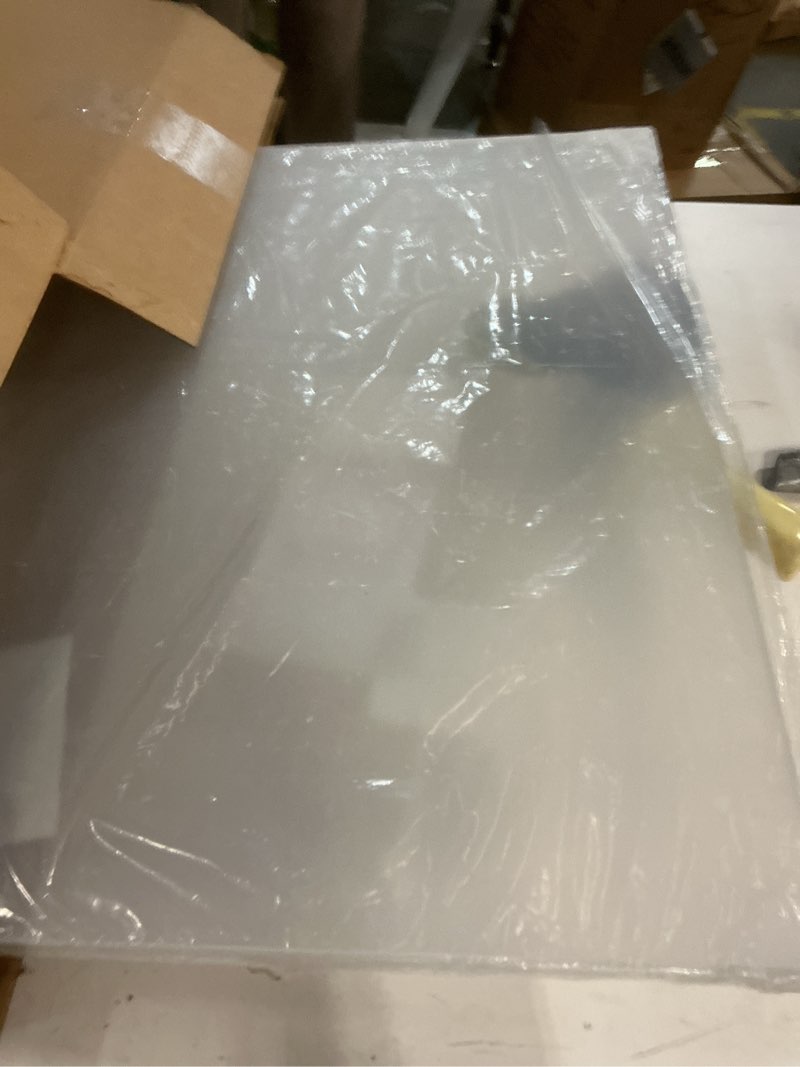 Condition photo showing Good Condition for CALPALMY (2 Pack) 1/4" Thick Clear Acrylic Sheets - 18 x 24 Pre-Cut Plexiglass Sheets for Craft Projects, Signs, Display Cases, Sneeze Guard and More - Cut with Engraver, Power Saw or Hand Tools 18x24", 1/4" Thick Clear 2