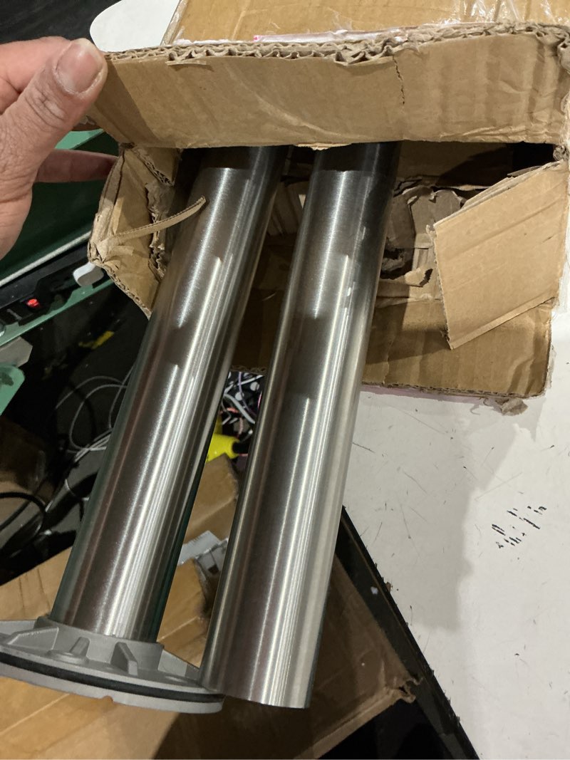 Condition photo showing Good Condition for hand rails for steps, 1-2 step stainless steel 304 single post stair handrail wall mount, indoor outdoor stair railing kit, porch safety grab rail bar for seniors satin brushed 1-2 step