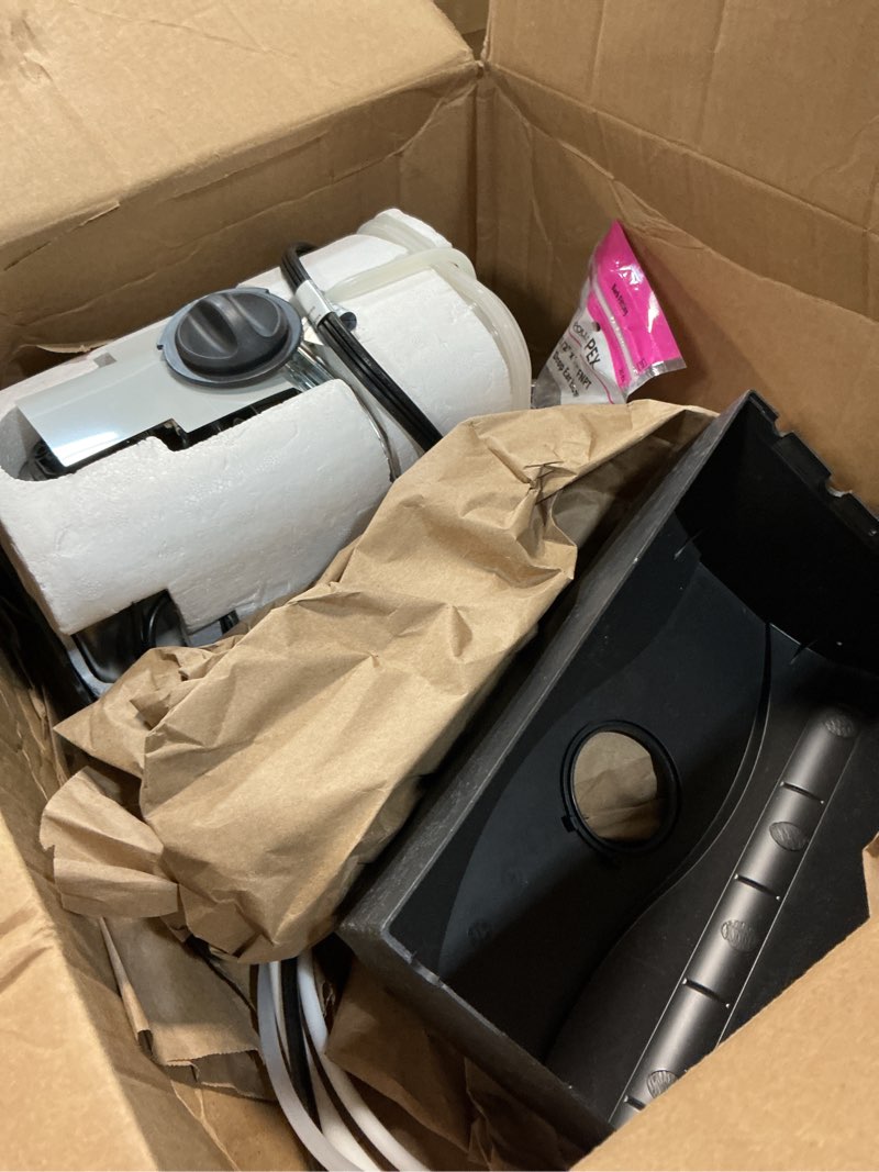 Condition photo showing As Is for InSinkErator H-View-C Involve View Instant Hot Water Dispenser System with Stainless Steel Tank, Chrome