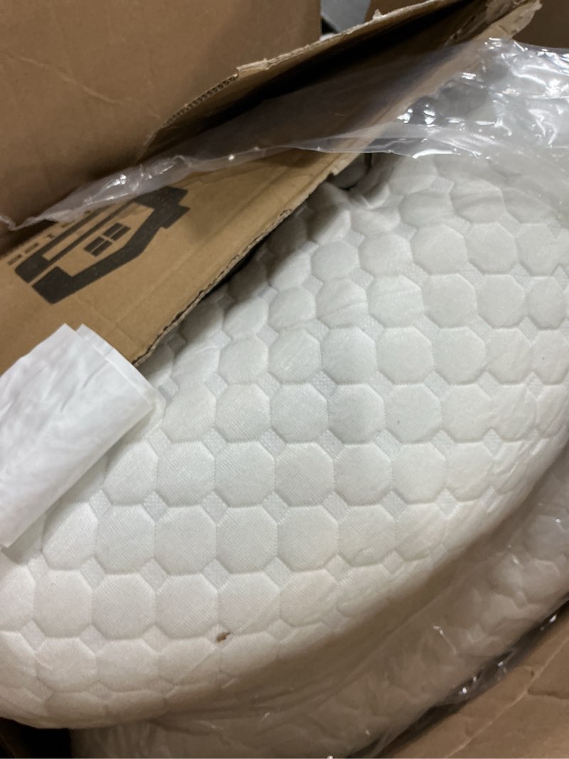 Condition photo showing As Is for Shredded Memory Foam Pillows Queen Size Set of 2, Queen Pillows for Sleeping 2 Pack, Adjustable Firm Pillow for Side Back Stomach Sleepers, Washable Bed Pillow White Queen (Pack of 2)