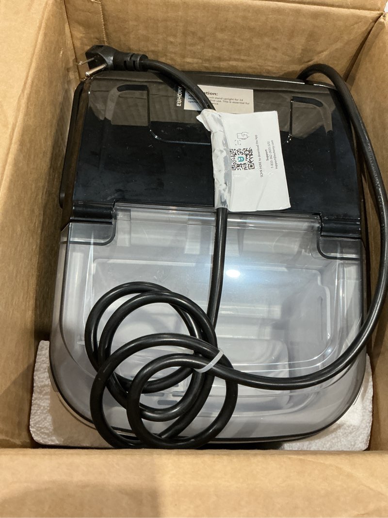 Condition photo showing Good Condition for euhomy nugget ice maker countertop with handle, ready in 6 mins, 34lbs per day, removable top cover, auto-cleaning, portable sonic ice maker with basket and scoop, for home/party/rv/camping (black)