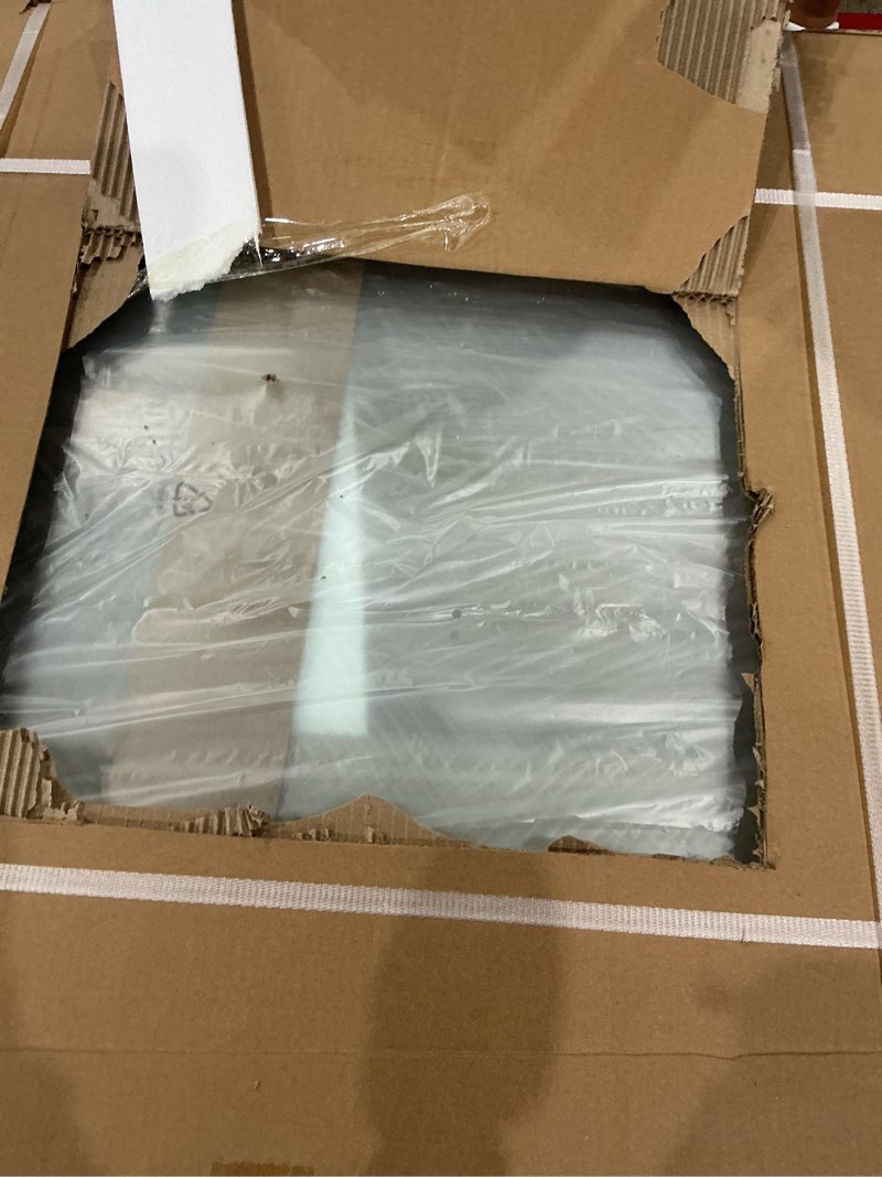 Condition photo showing New/Like New for 56-60” x 76” frameless shower door, 5/16" (8mm) clear sgcc tempered glass, bathroom dual sliding shower doors, brushed gold 60" w x 76" h brushed gold