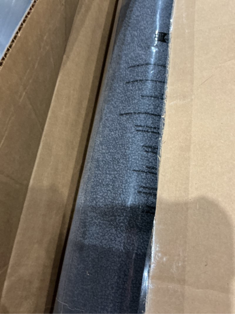 Condition photo showing Good Condition for washable area rug 48" x 72", non slip kitchen rug for floor, absorbent entrance runner rug for bedroom, living room, (roll packing) charcoal 48" x 72"