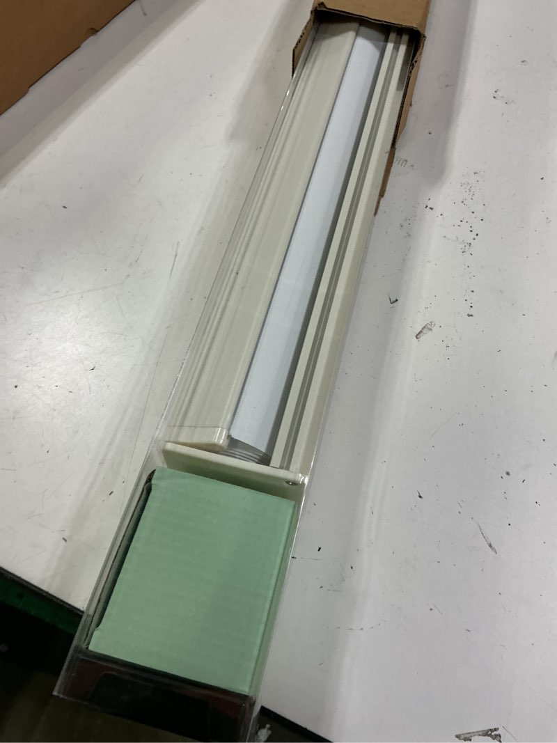 Condition photo showing Good Condition for aosky blackout roller shades cordless blinds for windows, free-stop shades with valance, thermal insulated fabric, uv protection, blinds for home and office (31.5" w x 72" h, linen beige linen beige 31.5"w x 72"h