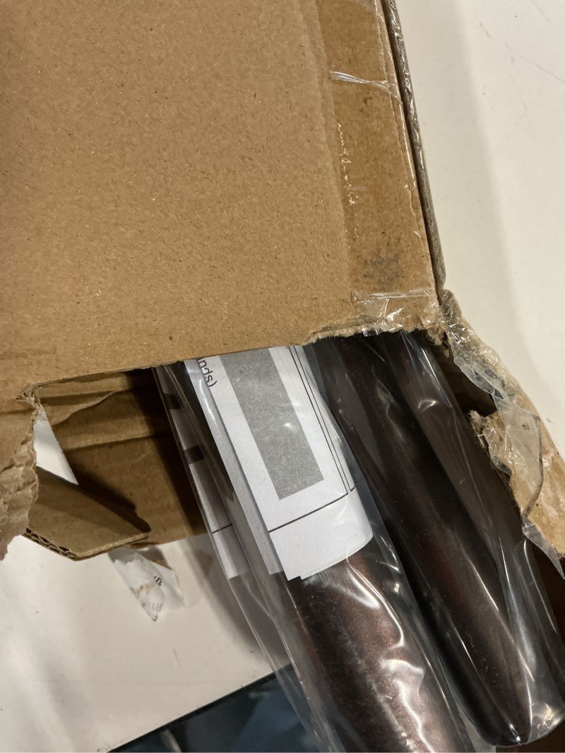 Condition photo showing New/Like New for Bonpally Curved Shower Curtain Rod for Bathroom, 40-72 Inches Adjustable Curved Shower Rod, 0.9MM Aluminum Shower Curtain Rod with Rotating Brackets for Extra Shower Space, Need to Drill, Bronze