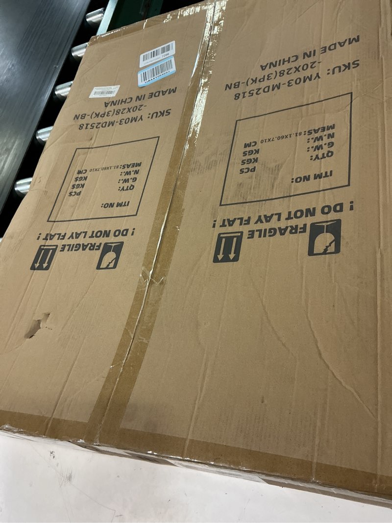 Condition photo showing New/Like New for 20x28 picture frame brown set of 3, display pictures 16x24 with mat or 20 x 28 without mat, poster frames 20x28 for wall hanging horizontal and vertical brown 20x28(3pk)