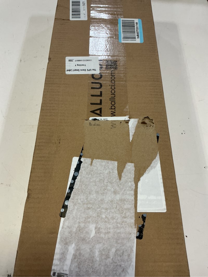 Condition photo showing New/Like New for ballucci floating shelves for wall, 24" wood wall shelf set of 2, with invisible brackets for bathroom, living room, bedroom, kitchen, nursery, 8" deep, black 24" - 2 pieces black