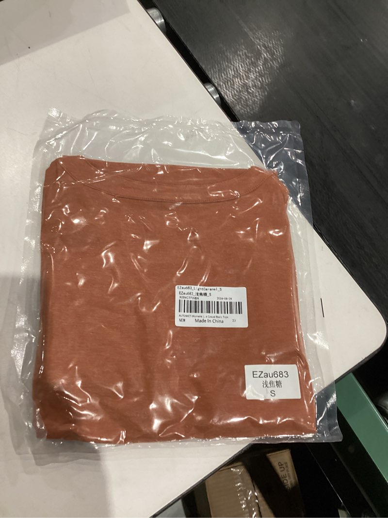 Condition photo showing New/Like New for AUTOMET Long Sleeve Shirts Womens Tops Henley Dressy Casual Blouses Fall Outfits 2025 Trendy Loose Fit Comfy Winter Clothes Light Caramel X-Large